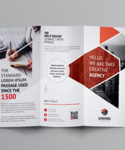 free editable tri fold brochure design template example