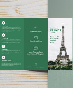 free editable tri fold informational brochure template example