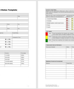 free free project status report templates  word templates for free download project status summary template pdf