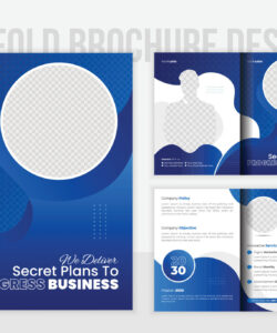 free  front and back brochure template word