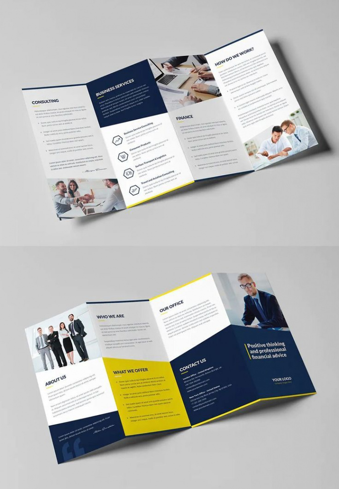 free printable 4 page brochure design templates