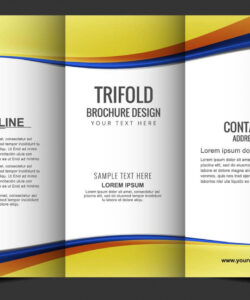 free printable basic tri fold brochure template example