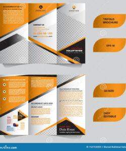 free printable tri fold brochure size template pdf