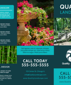 free printable tri fold landscape brochure template word