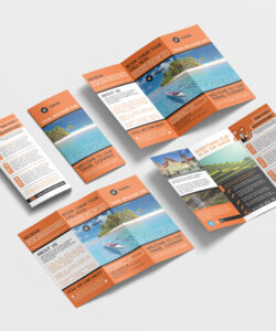 free printable tri fold travel brochure template sample