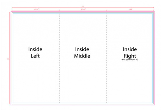 free printable two sided tri fold brochure template doc