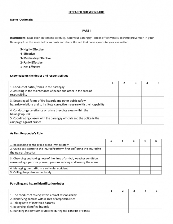 free research questionnaire questionnaire template for research project example