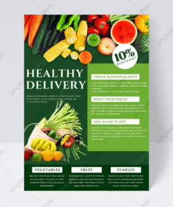 free sample fruits and vegetables brochure design template sample