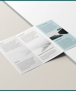 free sample hp tri fold brochure paper template example