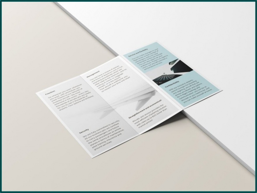 free sample hp tri fold brochure paper template example