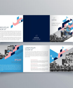 free sample modern tri fold brochure template word