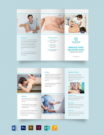 free  tri fold medical brochure template example