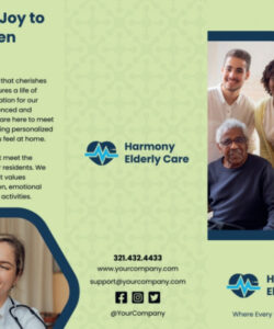 home health care brochure templates example