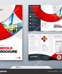 modern tri fold brochure template excel