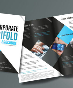 printable 1 2 fold brochure template doc