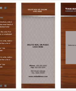 printable 11x17 tri fold brochure template sample