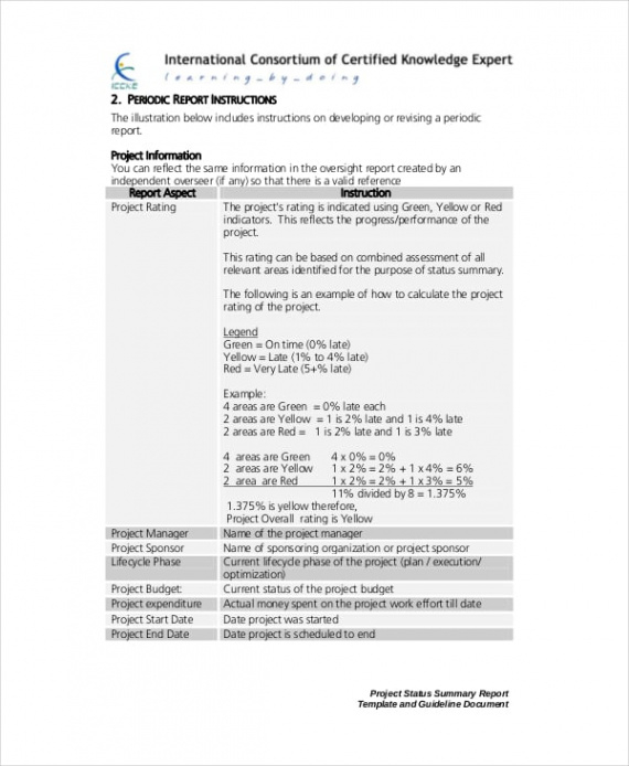 printable 17 project summary templates  pdf doc project status summary template pdf