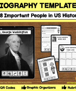 printable biography templates for research and writing  made by teachers famous person research project template sample