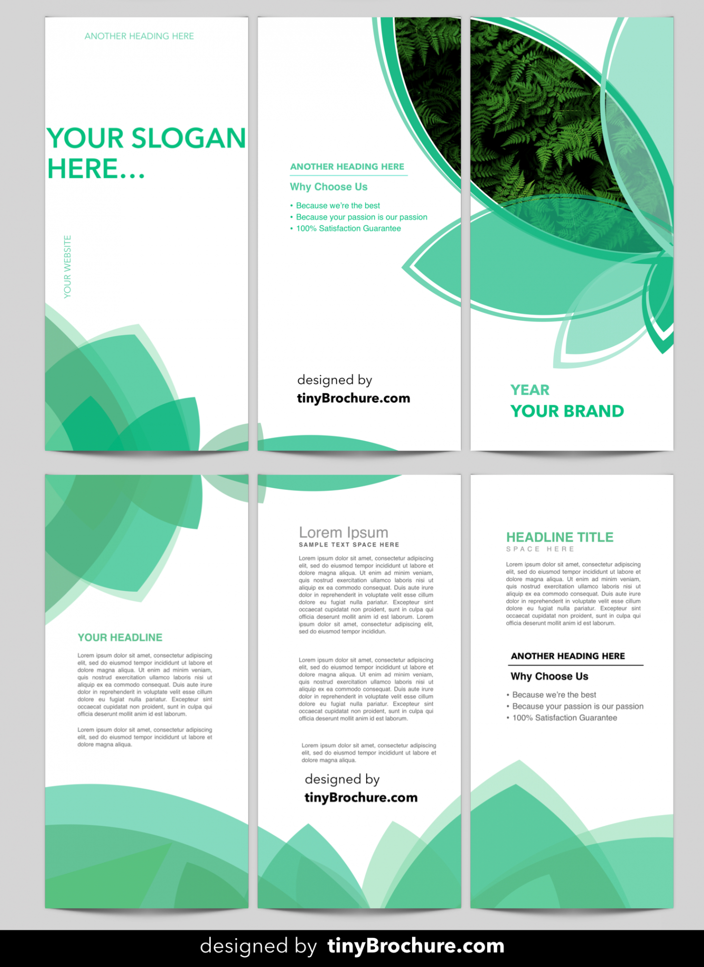 printable one page brochure design templates excel