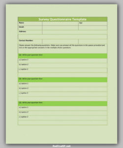 sample 35 best printable questionnaire template  redlinesp questionnaire template for research project