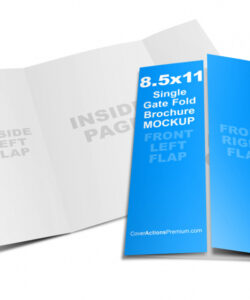 sample double gate fold brochure template