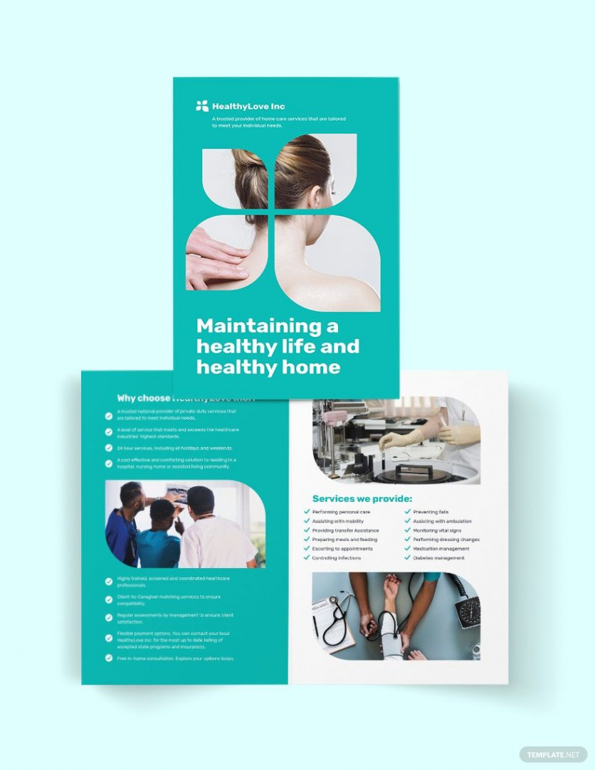 sample home health care brochure templates word