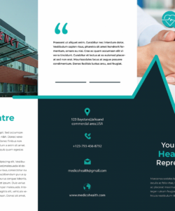 sample medical tri fold brochure template example