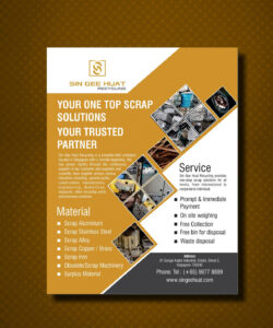 sample one page product brochure template example