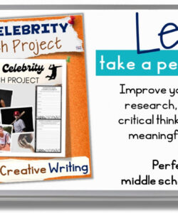 sample sports celebrity research project for middle school print and digital biography  made by teachers famous person research project template