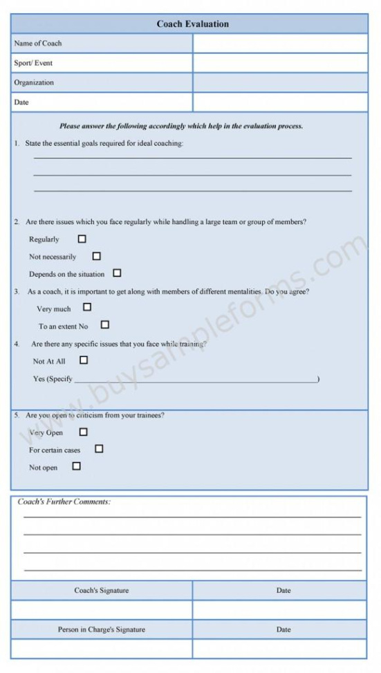 coach evaluation form  sample forms life coaching evaluation form template pdf