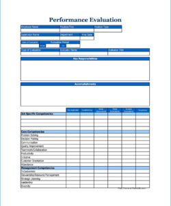 √ free printable employee performance evaluation template point factor job evaluation template example