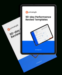 editable 90day performance review templates  primalogik 90 day performance evaluation template example