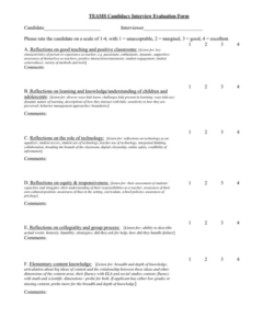 editable candidate interview evaluation form in word and pdf formats candidate interview evaluation form template pdf