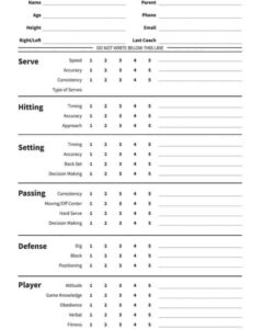 editable evaluation_form3 american football player evaluation form template pdf