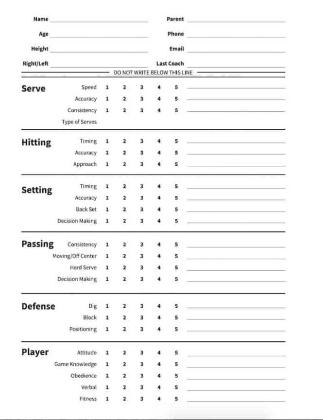 editable evaluation_form3 american football player evaluation form template pdf