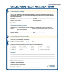 editable free 50 health assessment forms in pdf occupational therapy home evaluation template word