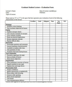 editable lecture evaluation form continuing education evaluation form template excel