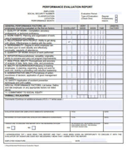 editable monthly evaluation report  6 examples how to write pdf police officer performance evaluation template doc