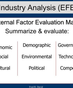 efe  competitive profile matrix  dosen perbanas external factor evaluation matrix template doc