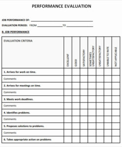 free 30 free employee evaluation forms printable  tate publishing news manager evaluation by staff template excel