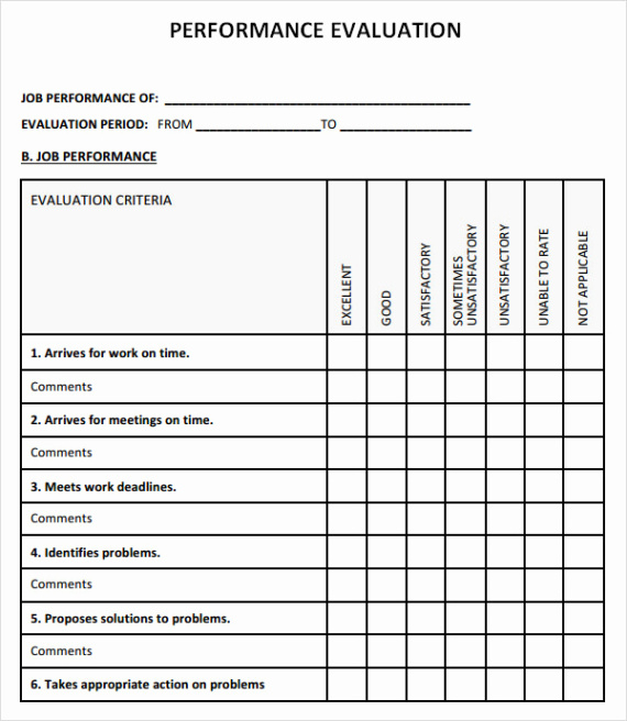 free 30 free employee evaluation forms printable  tate publishing news manager evaluation by staff template excel