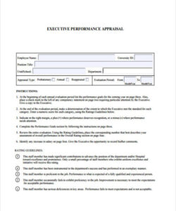 free 7 executive performance appraisal forms in pdf  ms word nonprofit executive director performance evaluation template excel