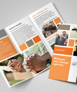 free editable tri fold church brochure template