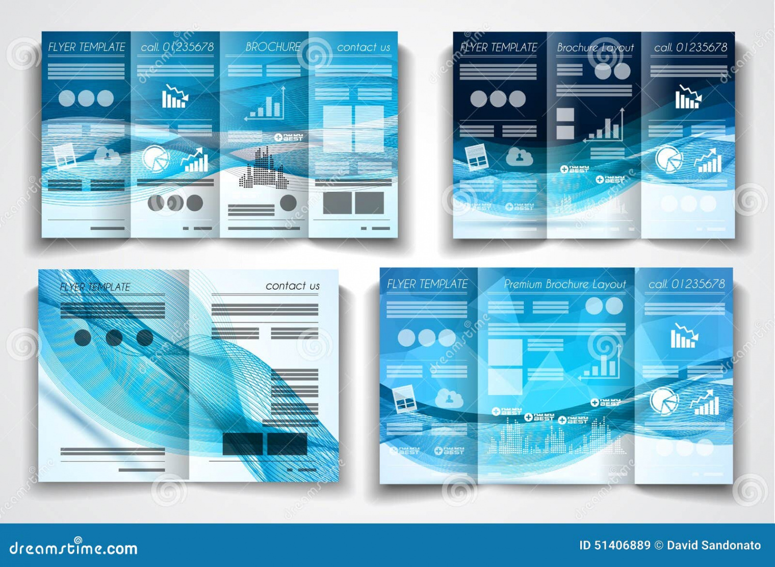 free editable tri fold product brochure template sample