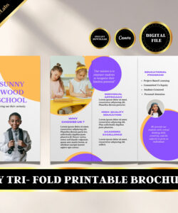 free  education tri fold brochure template pdf