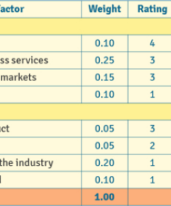 free efe matrix  ceopedia  management online external factor evaluation matrix template example