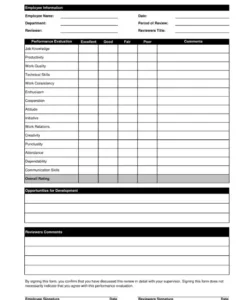 free employee evaluation form ≡ fill out printable pdf employee evaluation of supervisor template