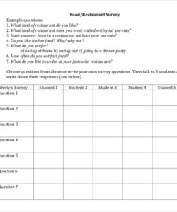 free food survey template food tasting evaluation form template excel