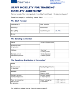 free internal mobility policy template orientation and mobility evaluation template doc