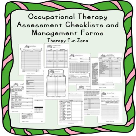 free occupational therapy assessment and management forms  therapy fun zone pediatric occupational therapy evaluation template excel